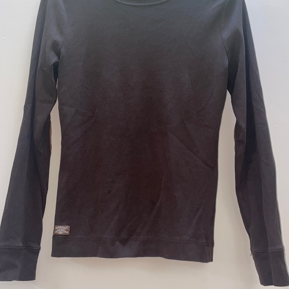 NWOT Lauren Ralph Lauren Neutral Suede Top - Picture 3 of 11